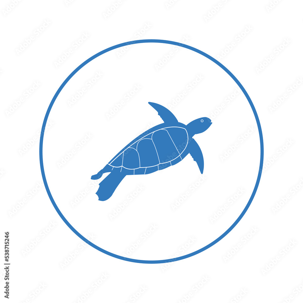 Sea tortoise animal turtle icon | Circle version icon |