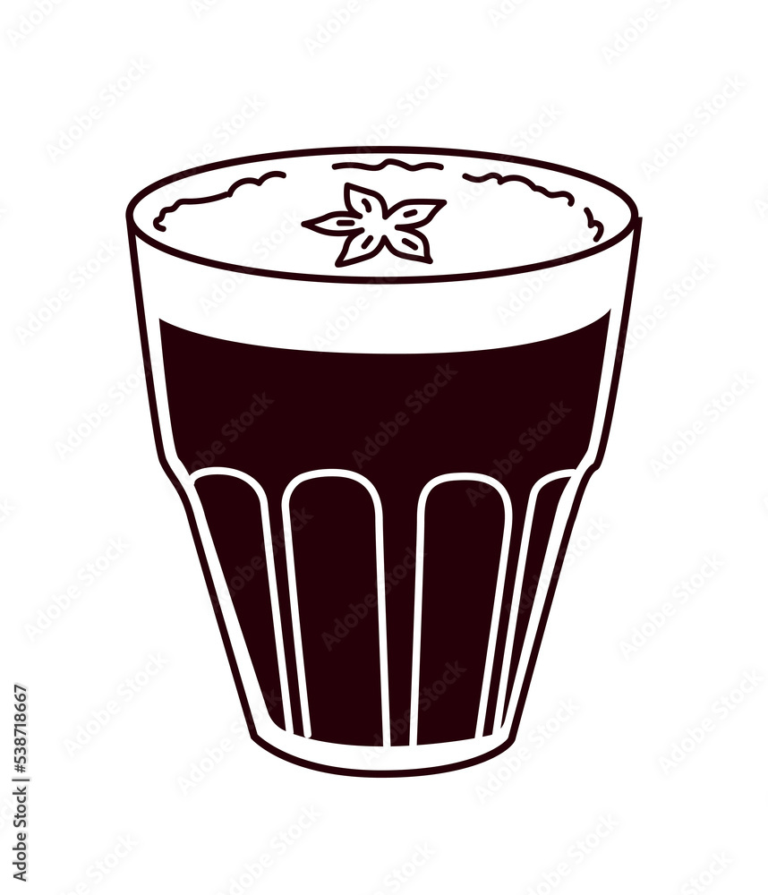 Drink glass icon. Soda or juice with flower on top, vanilla drink. Sticker for social networks and messengers. Creativity and art, hand drawn. Aroma and beverage. Cartoon flat vector illustration Drink glass icon. Soda or juice with flower on top, vanilla drink. Sticker for social networks and messengers. Creativity and art, hand drawn. Aroma and beverage. Cartoon flat vector illustration