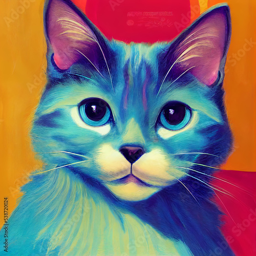 cat with blue eyes © RedSunArt