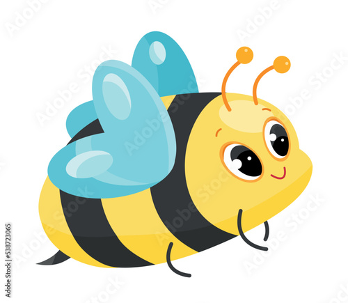 Cuadro en lienzo Cute wasp character