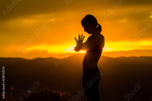 Carbondale Colorado Yoga Poses at Sunset - 1