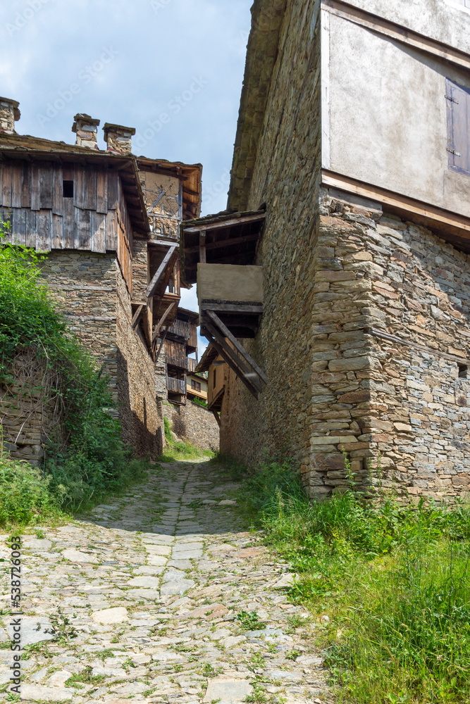 Village of Kovachevitsa, Blagoevgrad Region, Bulgaria StockFoto