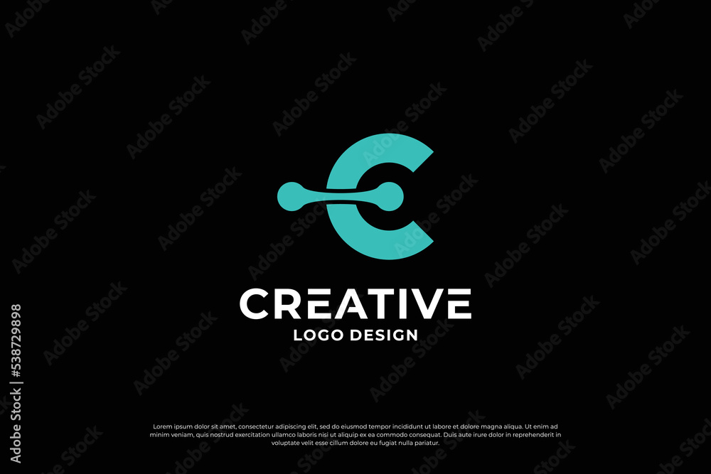 Letter C logo design template. Creative initial letters C logo design symbol. Letter C logo design template. Creative initial letters C logo design symbol.