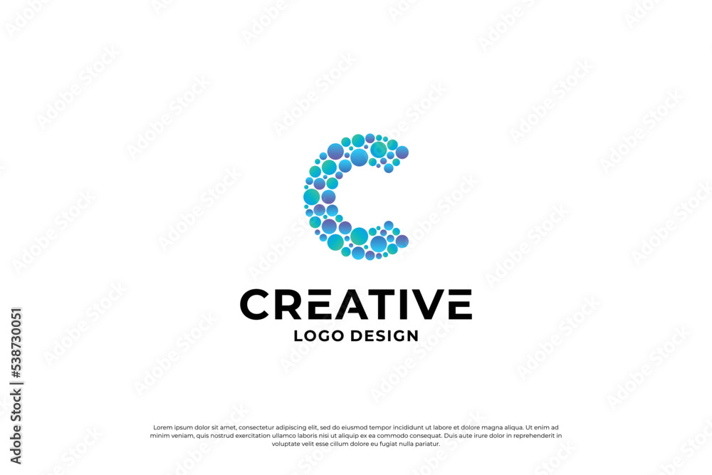 Letter C logo design template. Creative initial letters C logo design symbol. Letter C logo design template. Creative initial letters C logo design symbol.