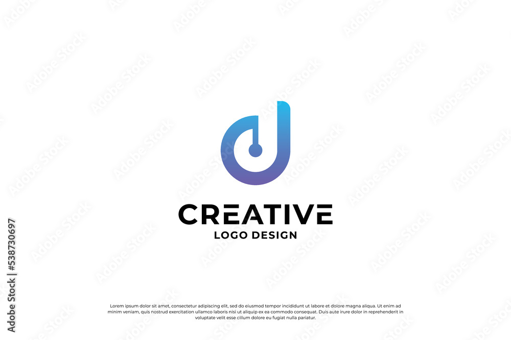 Letter D logo design vector. Initial letters D for logo brand. Creative D sign initial letter. Letter D logo design vector. Initial letters D for logo brand. Creative D sign initial letter.