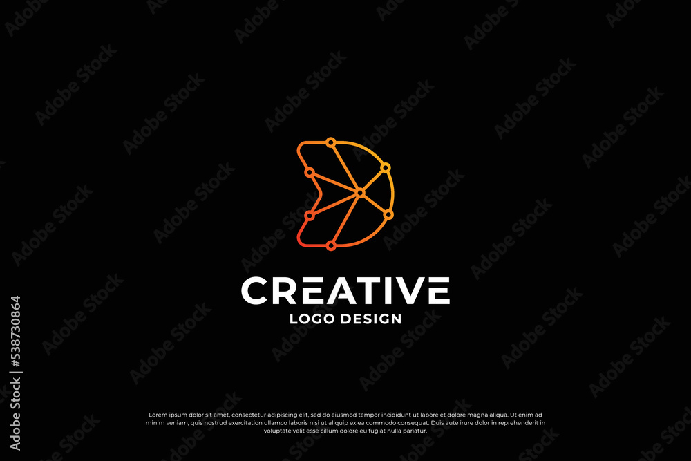 Letter D logo design vector. Initial letters D for logo brand. Creative D sign initial letter. Letter D logo design vector. Initial letters D for logo brand. Creative D sign initial letter.
