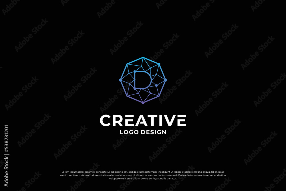 Letter D logo design vector. Initial letters D for logo brand. Creative D sign initial letter. Letter D logo design vector. Initial letters D for logo brand. Creative D sign initial letter.