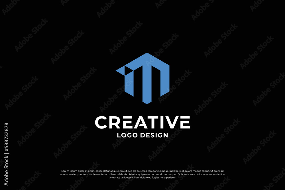 letter M logo design. Initial letters M logo mark, symbol vector. letter M logo design. Initial letters M logo mark, symbol vector.