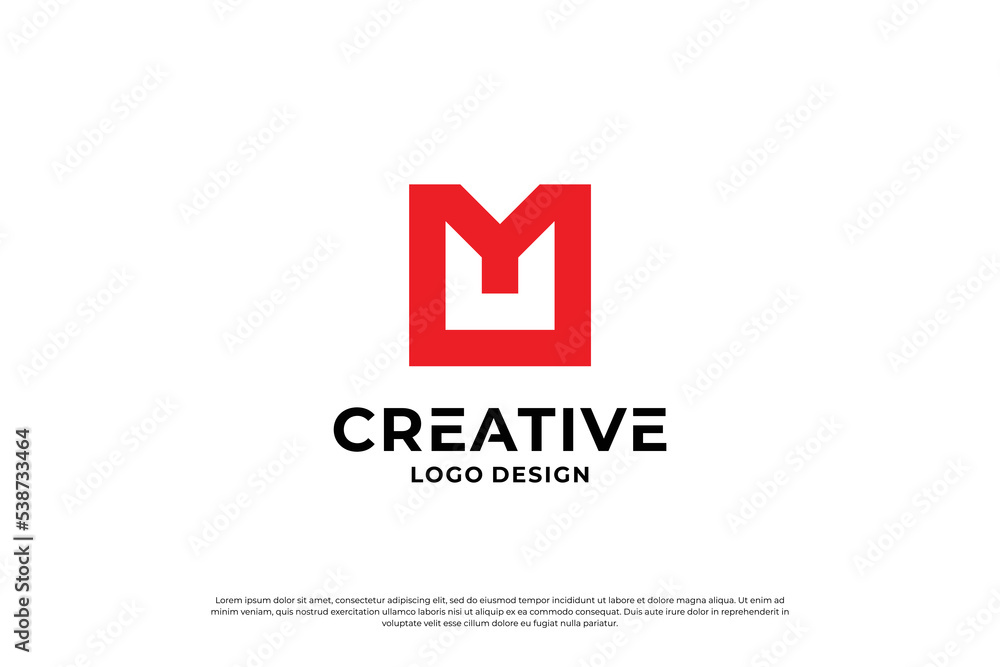 letter M logo design. Initial letters M logo mark, symbol vector. letter M logo design. Initial letters M logo mark, symbol vector.