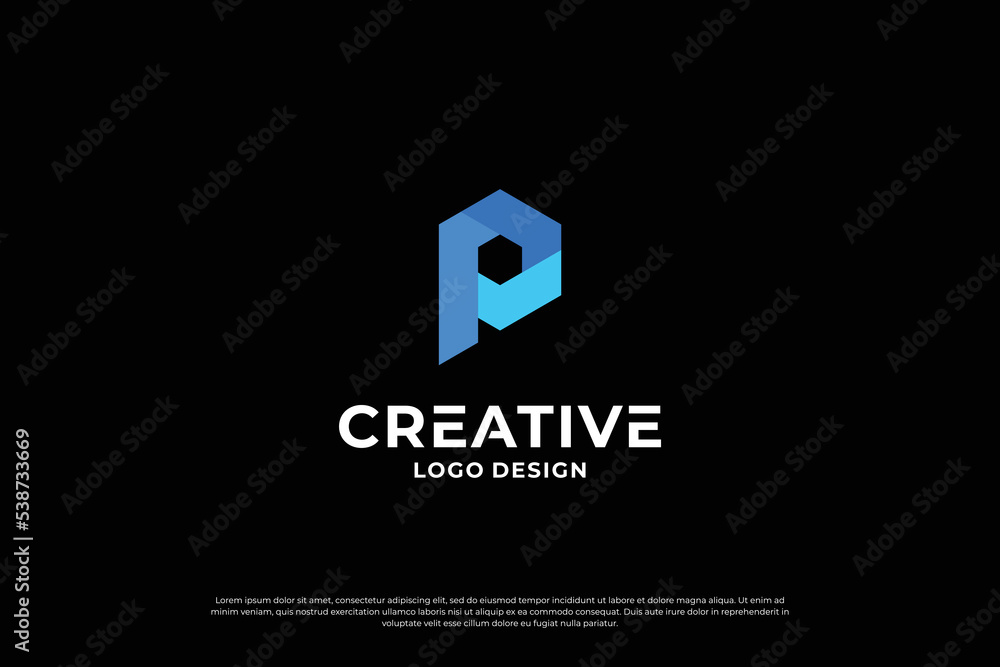 Letter P logo design inspiration. Initial letters P logo symbol mark. Creative letter P logo vector. Letter P logo design inspiration. Initial letters P logo symbol mark. Creative letter P logo vector.