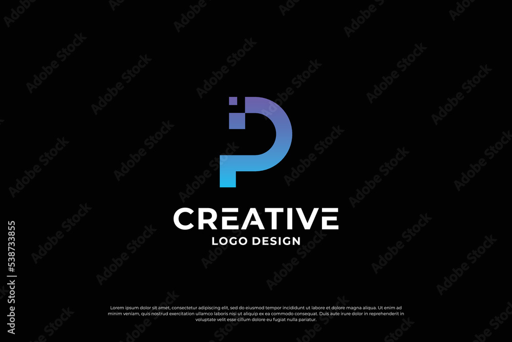 Letter P logo design inspiration. Initial letters P logo symbol mark. Creative letter P logo vector. Letter P logo design inspiration. Initial letters P logo symbol mark. Creative letter P logo vector.