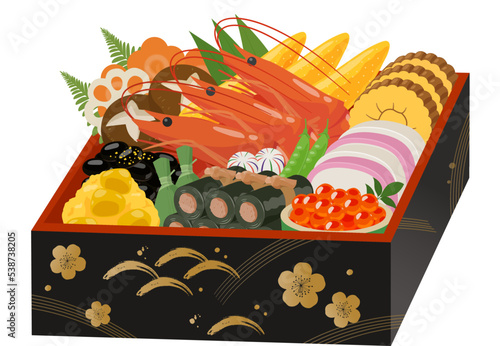 おせち_ベクターイラスト