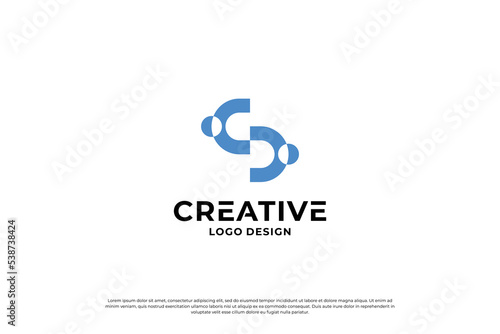 letter s logo design template. initial letters S logo vector. Creative S symbol mark.