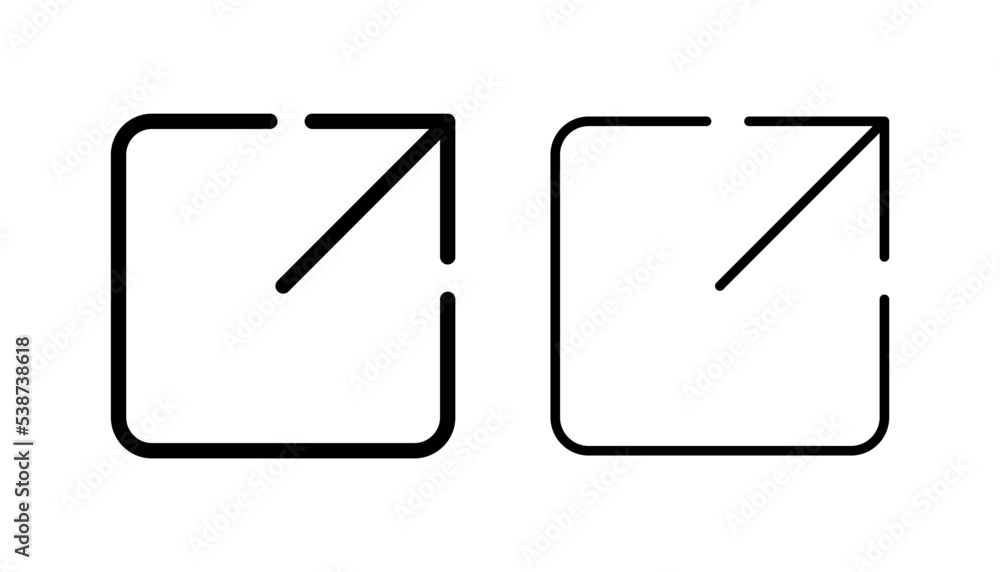 External link icon vector for web and mobile app. link sign and symbol. hyperlink symbol External link icon vector for web and mobile app. link sign and symbol. hyperlink symbol