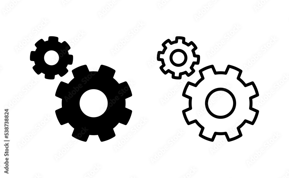 setting Icon vector for web and mobile app. Cog settings sign and symbol. Gear Sign setting Icon vector for web and mobile app. Cog settings sign and symbol. Gear Sign
