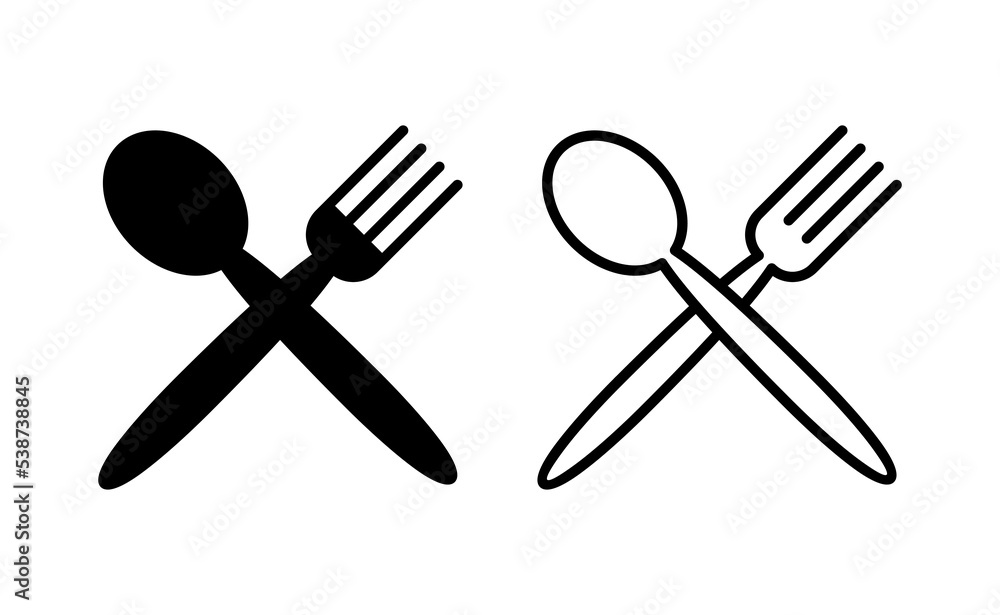 spoon and fork icon vector for web and mobile app. spoon, fork and knife icon vector. restaurant sign and symbol spoon and fork icon vector for web and mobile app. spoon, fork and knife icon vector. restaurant sign and symbol