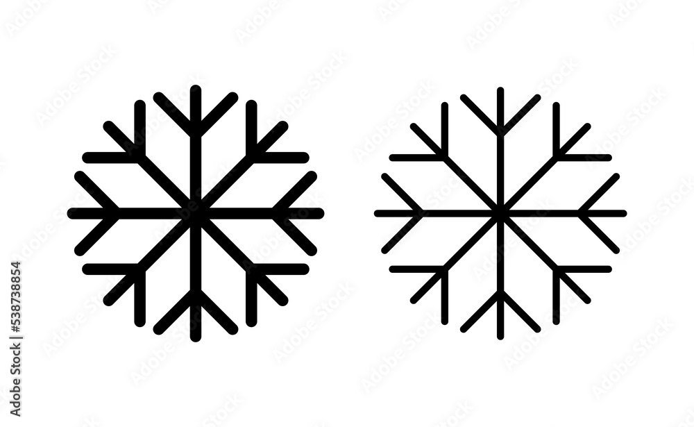Snow icon vector for web and mobile app. snowflake sign and symbol Snow icon vector for web and mobile app. snowflake sign and symbol