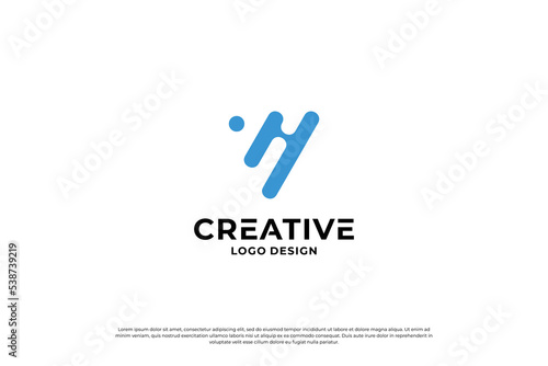 Letter v logo design template. Initial letters v. Creative v symbol.