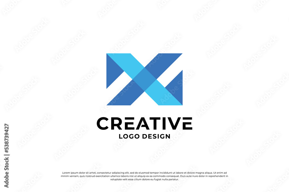 Letter x logo design template. Initial letters X. Creative X symbol. Letter x logo design template. Initial letters X. Creative X symbol.