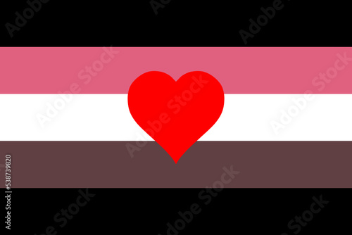 Fat fetish flag pride vector illustration isolated. Represent sexual attraction directed towards overweight or obese people due primarily to their weight and size. Oversize body shape community LGBTQ+