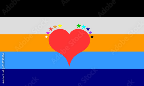 Foot fetish flag vector illustration. Big community of legs and foot lovers symbol.