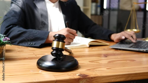 Wallpaper Mural Business Lawyers having  Concepts of  Legal services at the law office work Legal advice online Torontodigital.ca