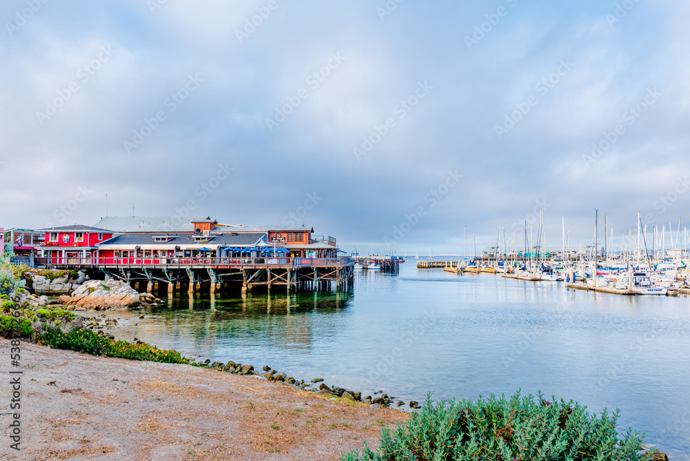 Monterey Bay, California city and marina