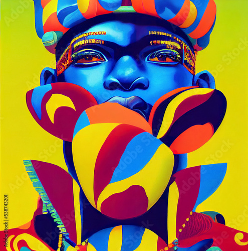 Obraz na plátně Festival illustration carnival art background party celebration artwork fashion