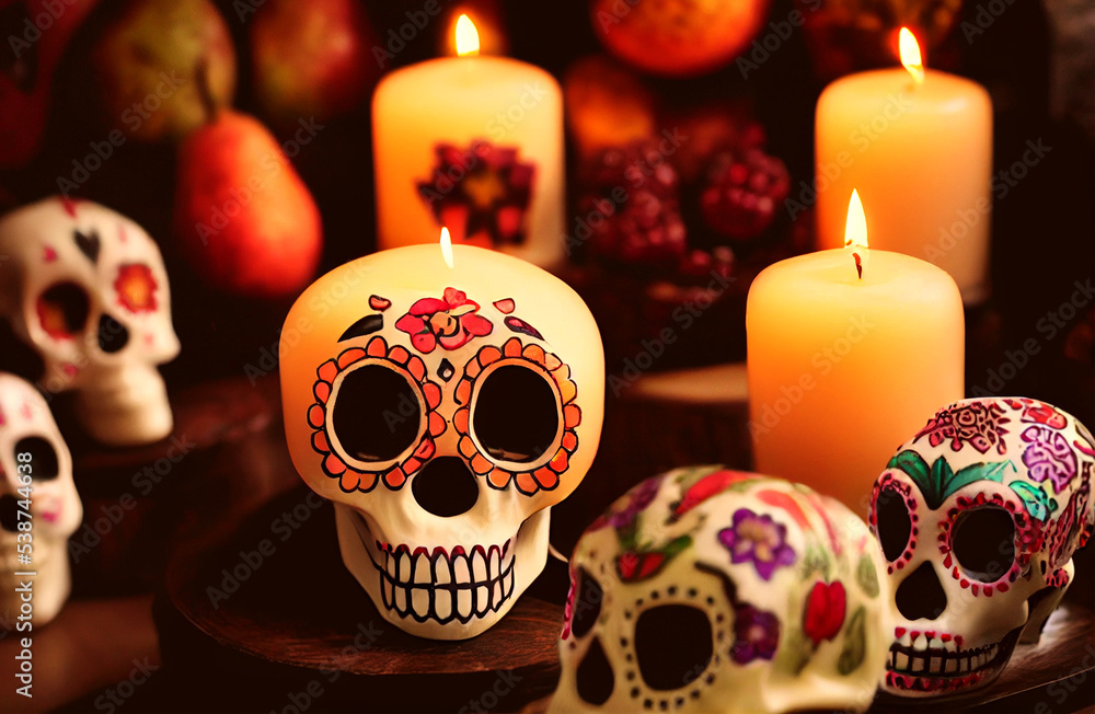 Calaveritas de muertos, fiesta mexicana Calaveritas de muertos, fiesta mexicana