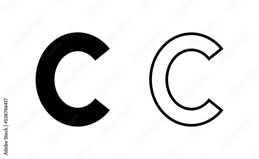 Copyright icon vector for web and mobile app. copyright sign and symbol Copyright icon vector for web and mobile app. copyright sign and symbol