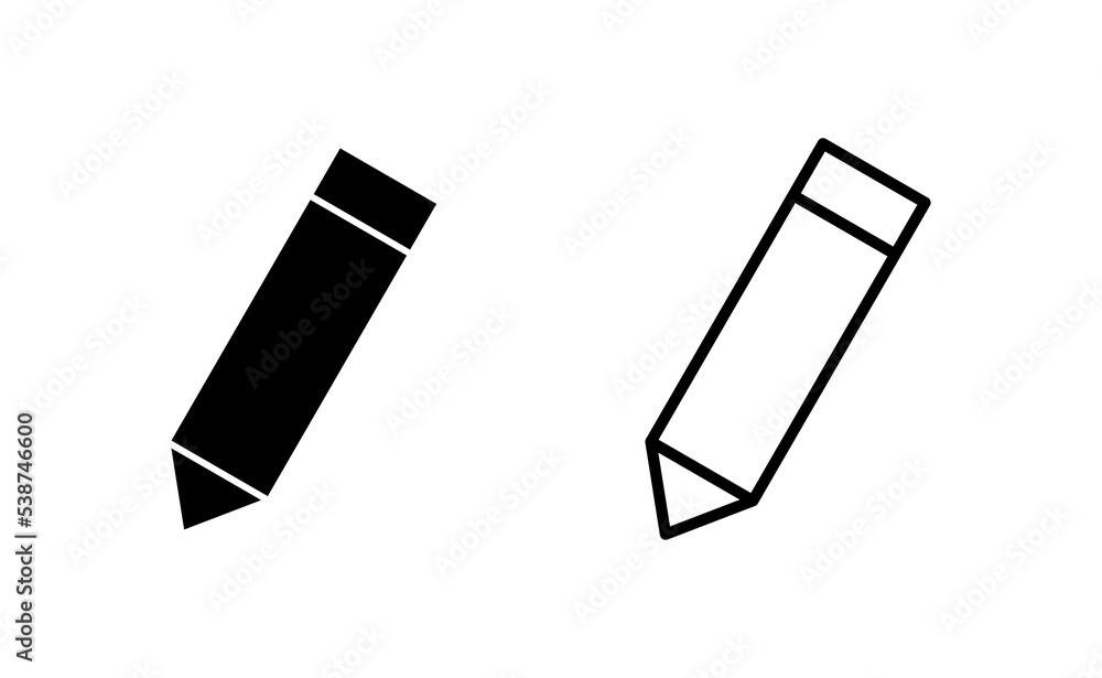 Pencil icon vector for web and mobile app. pen sign and symbol. edit icon vector Pencil icon vector for web and mobile app. pen sign and symbol. edit icon vector