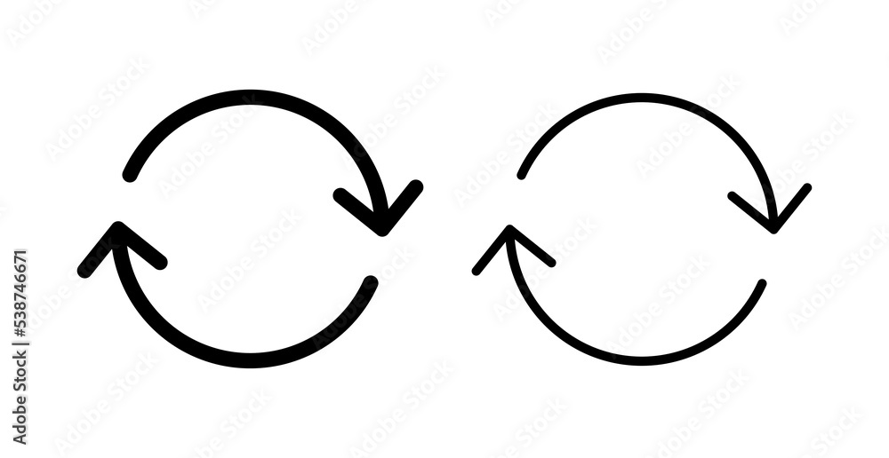 Refresh icon vector for web and mobile app. Reload sign and symbol. Update icon. Refresh icon vector for web and mobile app. Reload sign and symbol. Update icon.