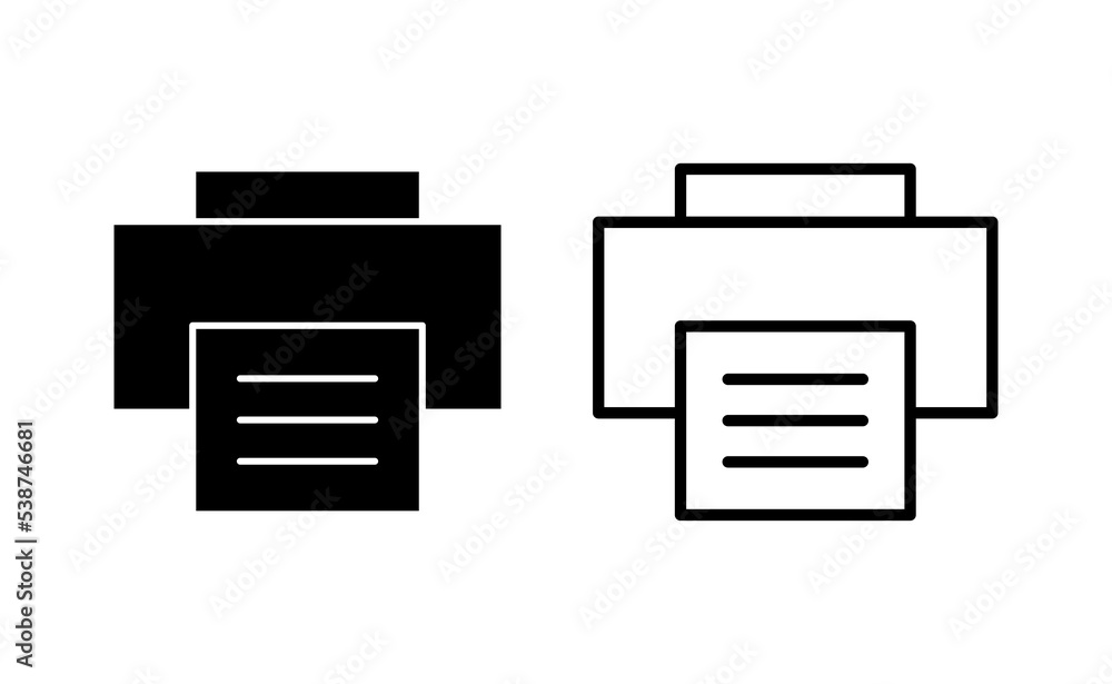 Print icon vector for web and mobile app. printer sign and symbol Print icon vector for web and mobile app. printer sign and symbol