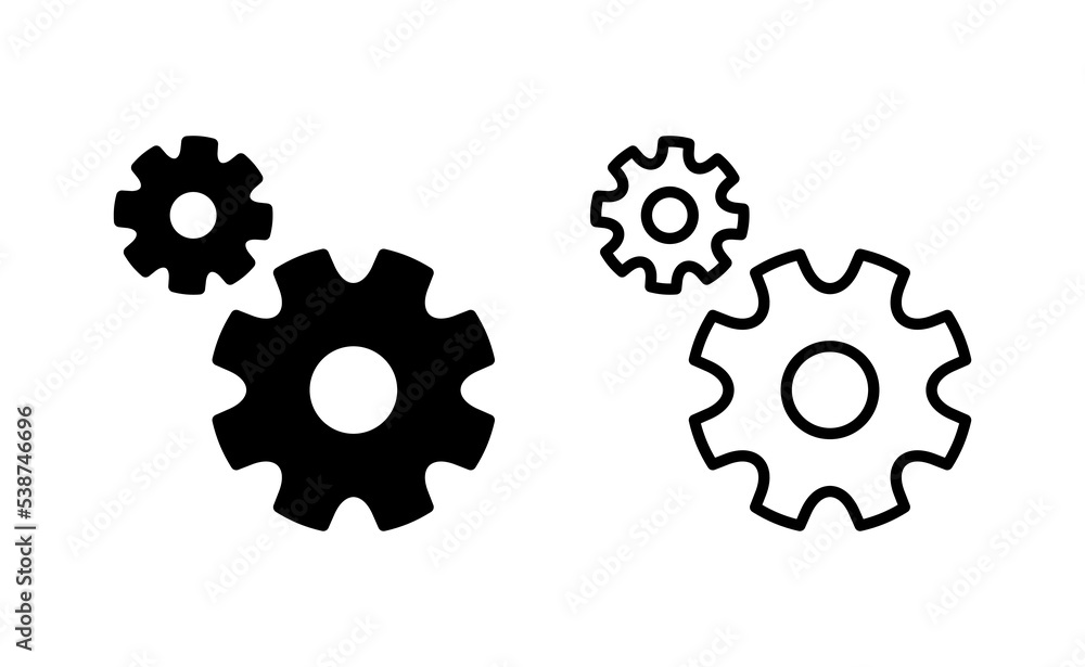 setting Icon vector for web and mobile app. Cog settings sign and symbol. Gear Sign setting Icon vector for web and mobile app. Cog settings sign and symbol. Gear Sign