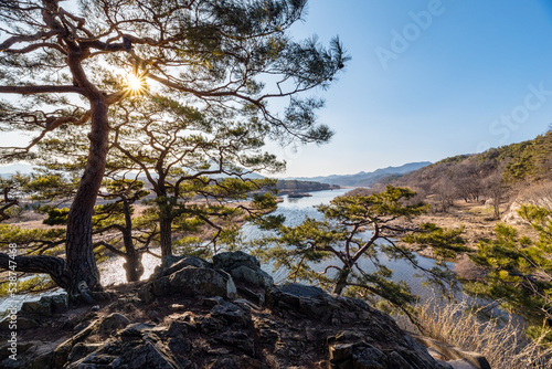 영동 강선대에서 본 금강의 풍경 photo