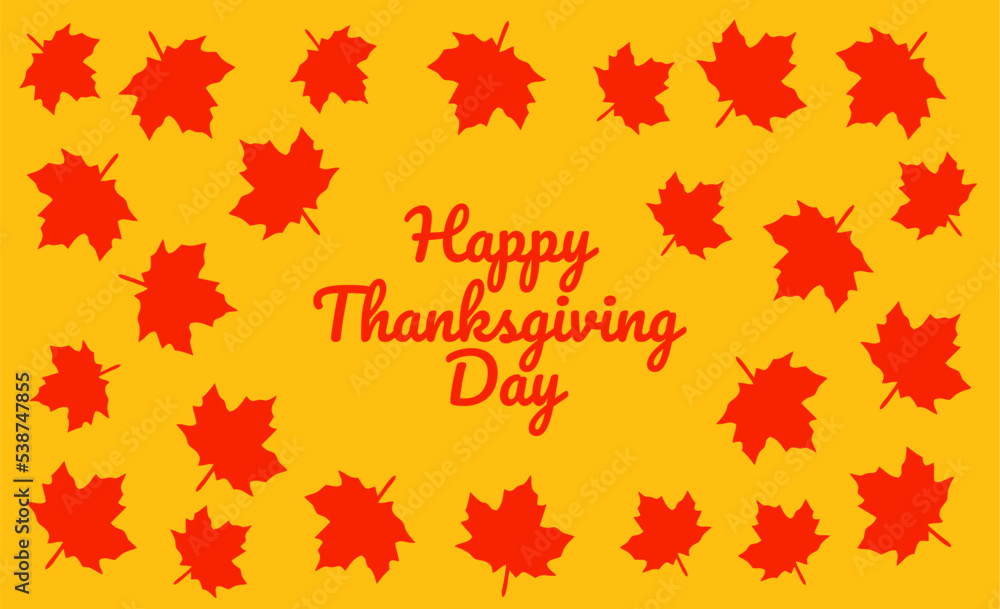 happy thanksgiving background with maple leaf pattern ornament happy thanksgiving background with maple leaf pattern ornament