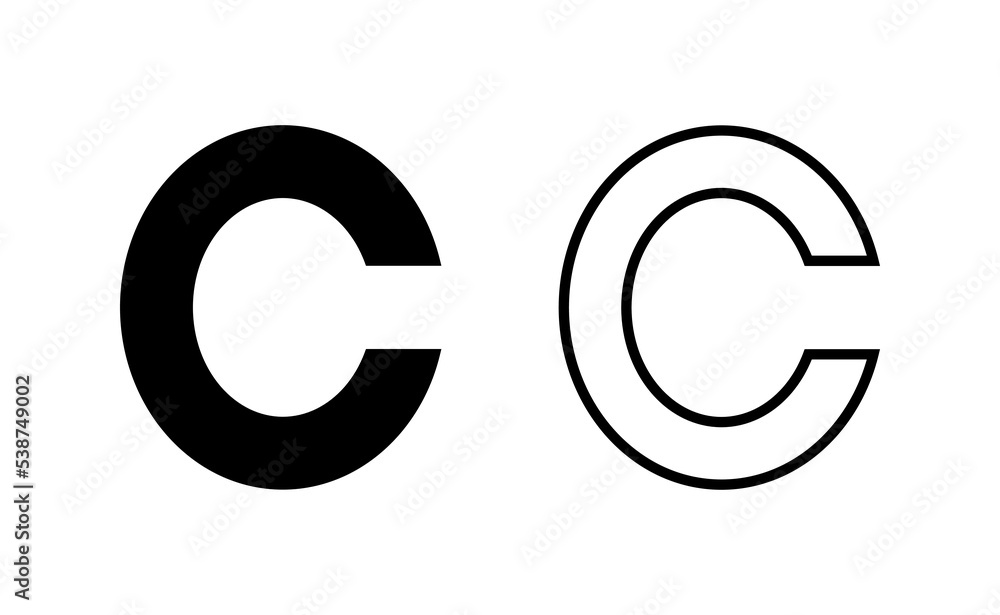Copyright icon vector for web and mobile app. copyright sign and symbol Copyright icon vector for web and mobile app. copyright sign and symbol