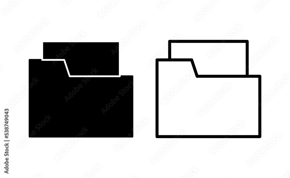 Folder icon vector for web and mobile app. folder sign and symbol Folder icon vector for web and mobile app. folder sign and symbol