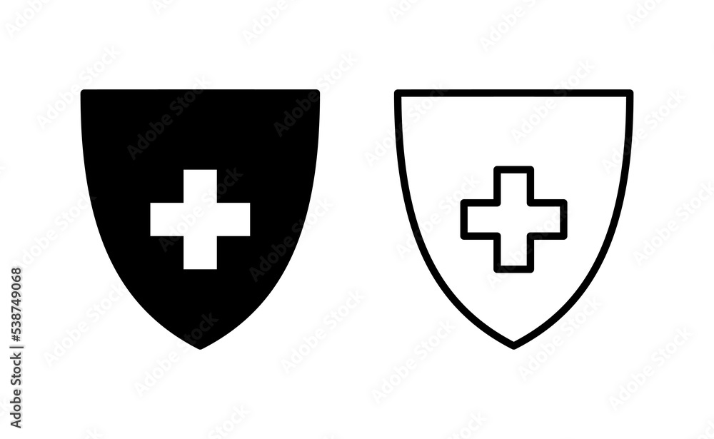Obraz premium Health insurance icon vector for web and mobile app. Insurance document sign and symbol