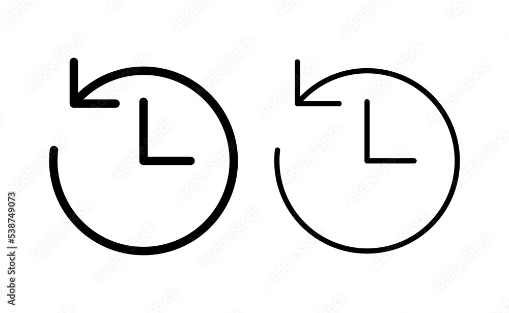 History icon vector for web and mobile app. recent event history sign and symbol History icon vector for web and mobile app. recent event history sign and symbol