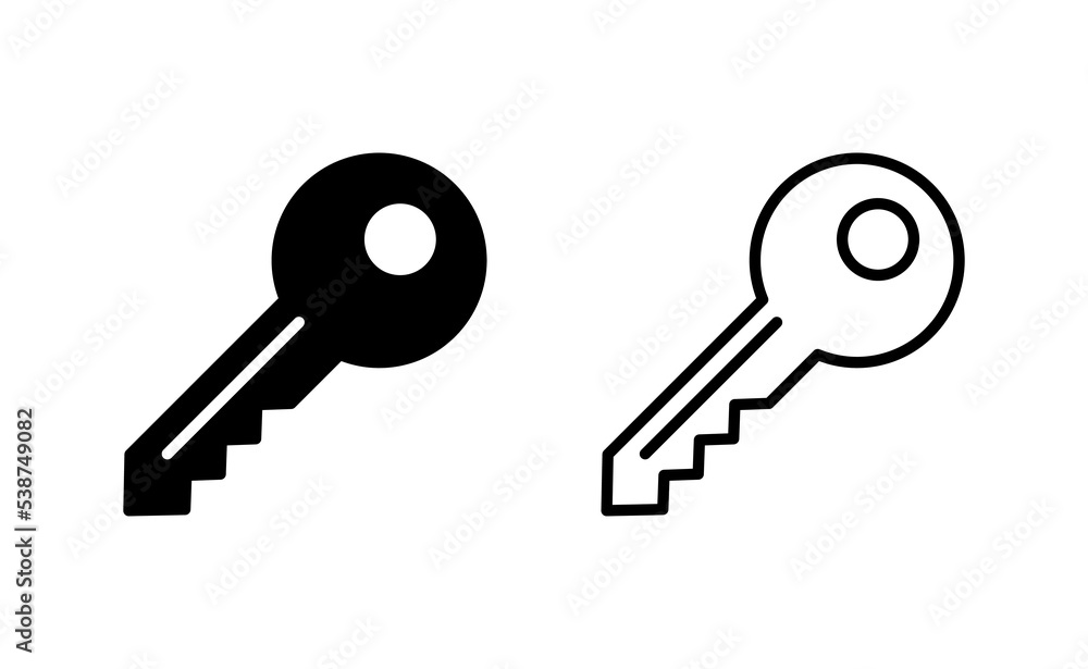 Key icon vector for web and mobile app. Key sign and symbol. Key icon vector for web and mobile app. Key sign and symbol.