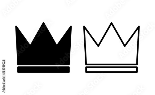 Crown icon vector for web and mobile app. crown sign and symbol