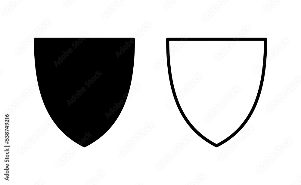 Shield icon vector for web and mobile app. Protection icon. Security sign and symbol Shield icon vector for web and mobile app. Protection icon. Security sign and symbol