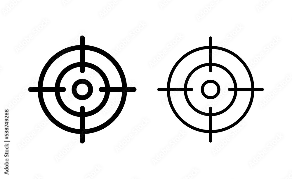 Target icon vector for web and mobile app. goal icon vector. target marketing sign and symbol Target icon vector for web and mobile app. goal icon vector. target marketing sign and symbol