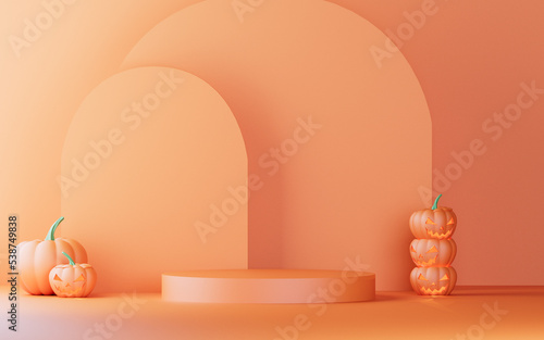 3d halloween background