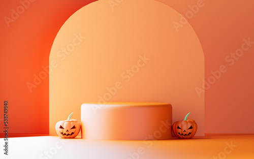 3d halloween background