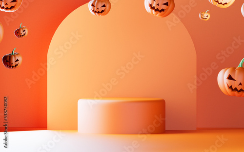 3d halloween background