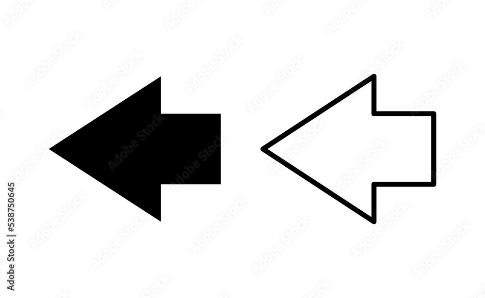 Arrow icon vector for web and mobile app. Arrow sign and symbol for web design. Arrow icon vector for web and mobile app. Arrow sign and symbol for web design.