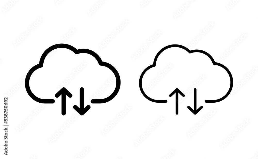 Cloud icon vector for web and mobile app. cloud sign and symbol Cloud icon vector for web and mobile app. cloud sign and symbol