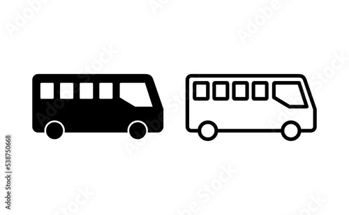 Bus icon vector for web and mobile app. bus sign and symbol. transport symbol